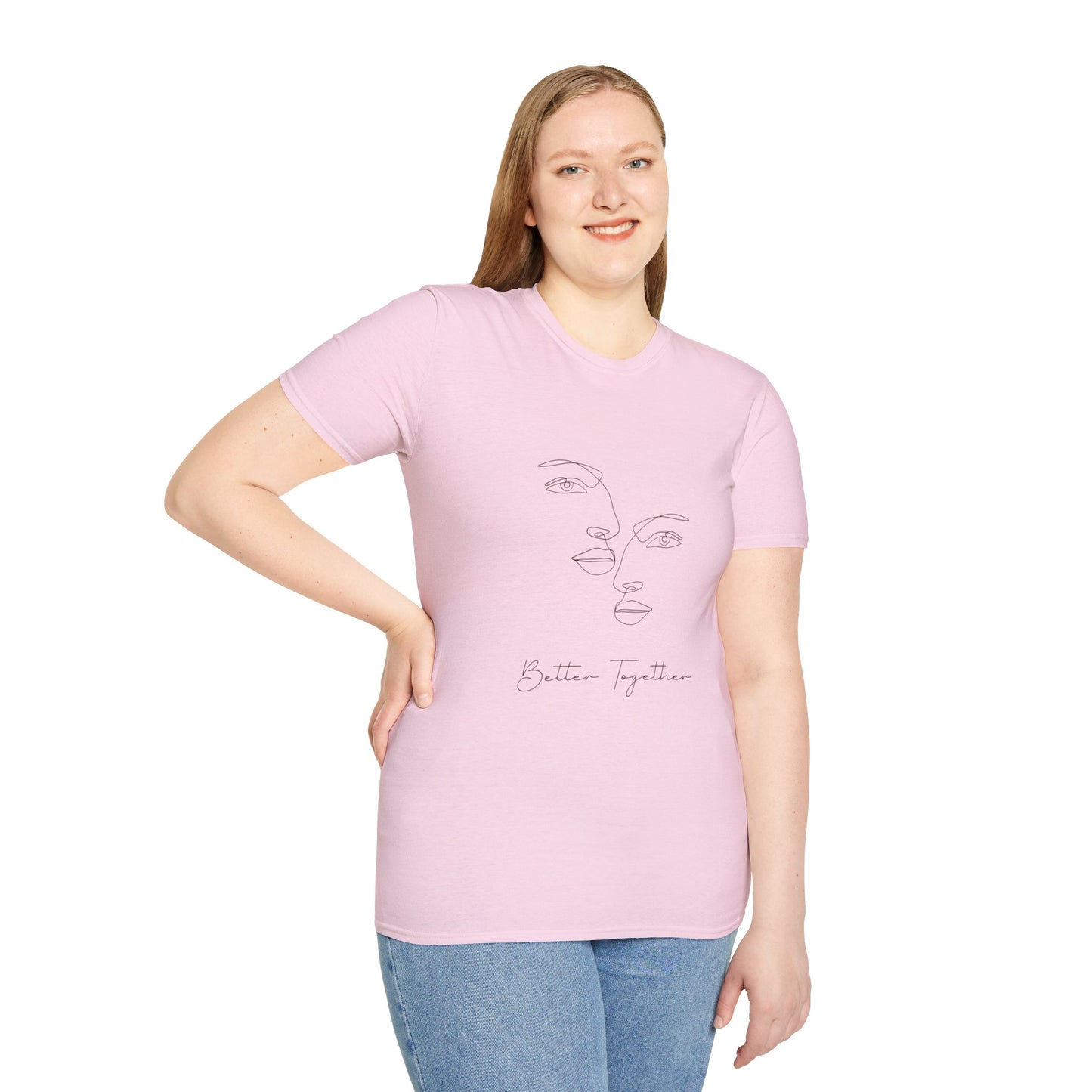 Line Art Couple T-Shirt, Relationship Gift, Minimalist Tee, Couples Matching Shirt, Love Quote Top
