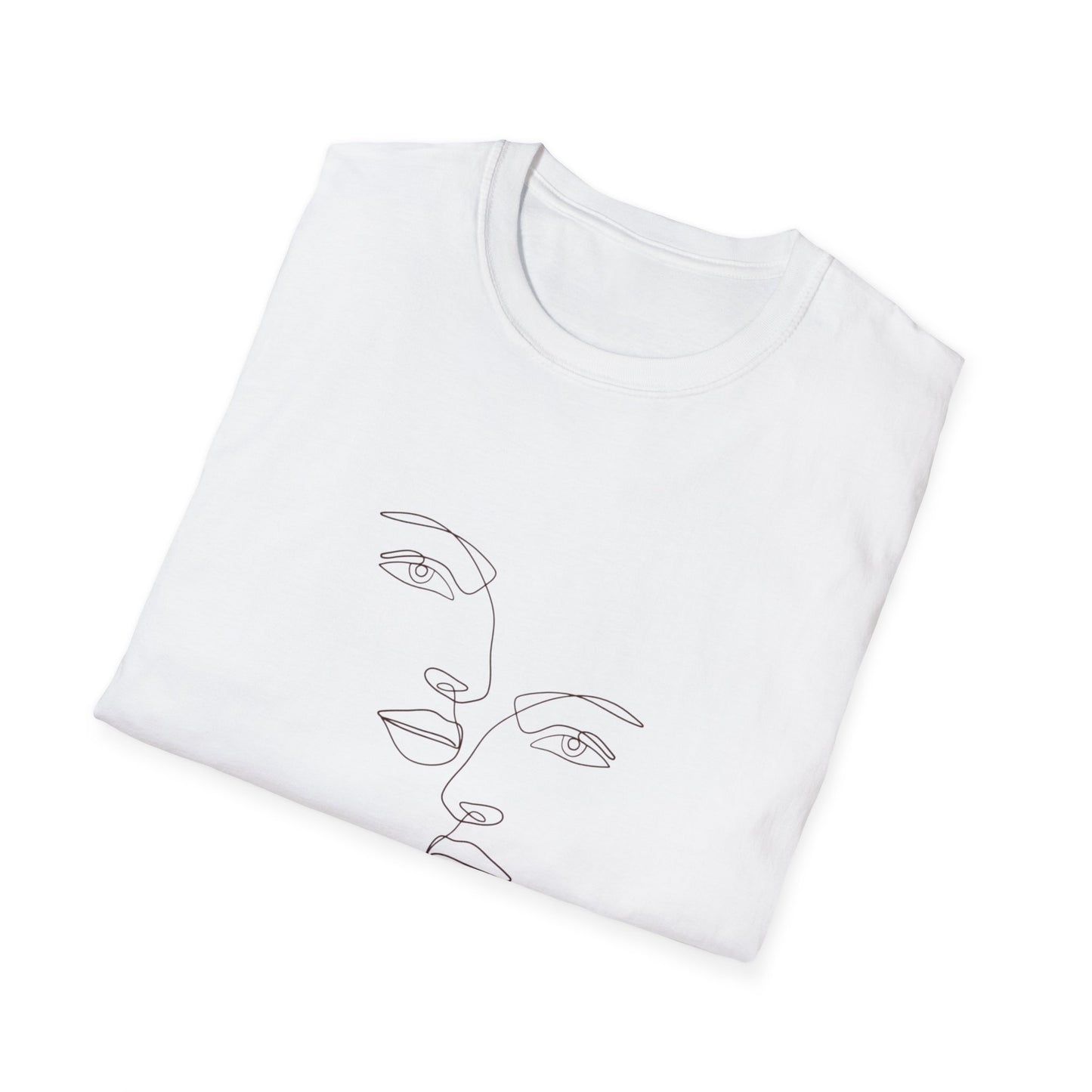 Line Art Couple T-Shirt, Relationship Gift, Minimalist Tee, Couples Matching Shirt, Love Quote Top