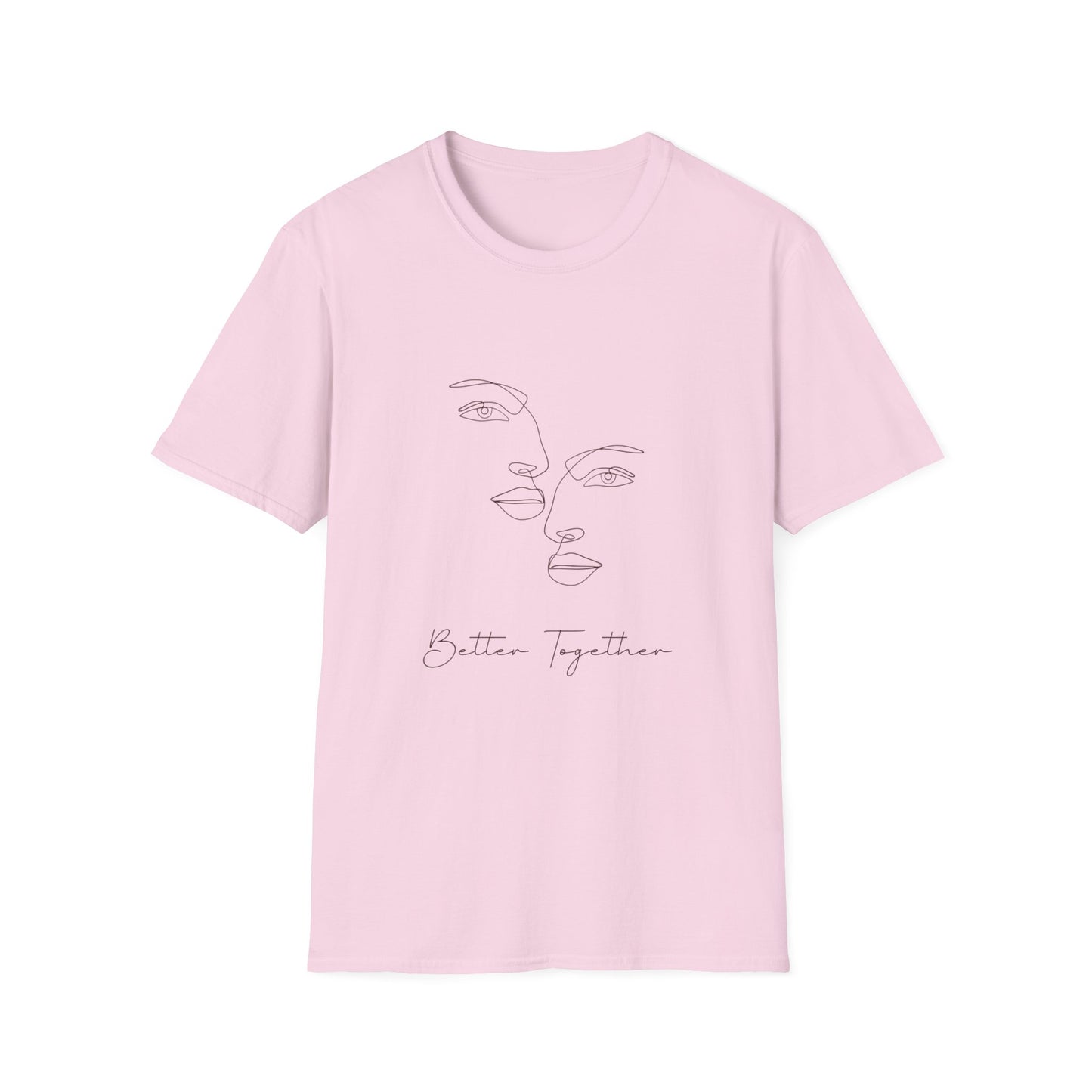 Line Art Couple T-Shirt, Relationship Gift, Minimalist Tee, Couples Matching Shirt, Love Quote Top
