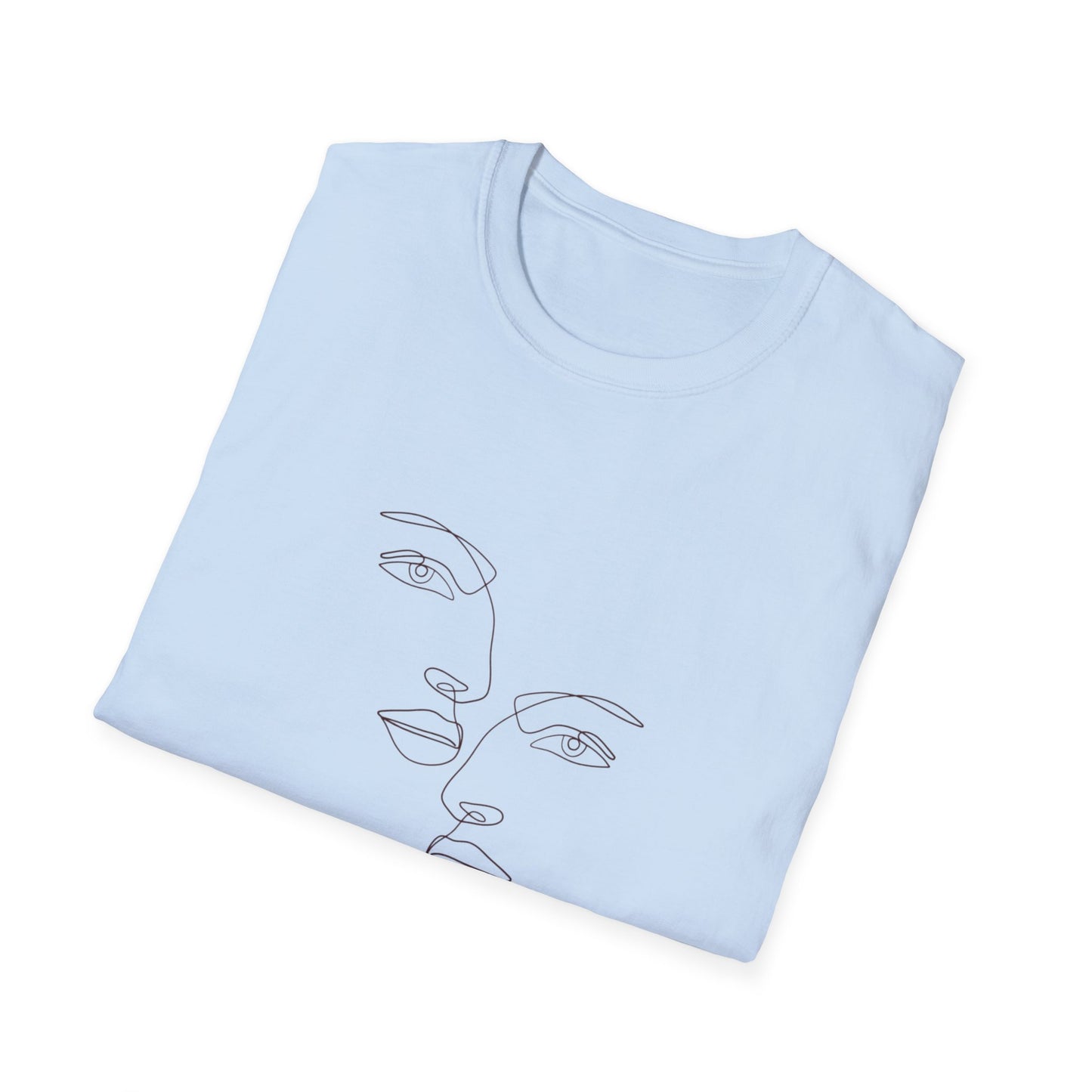 Line Art Couple T-Shirt, Relationship Gift, Minimalist Tee, Couples Matching Shirt, Love Quote Top