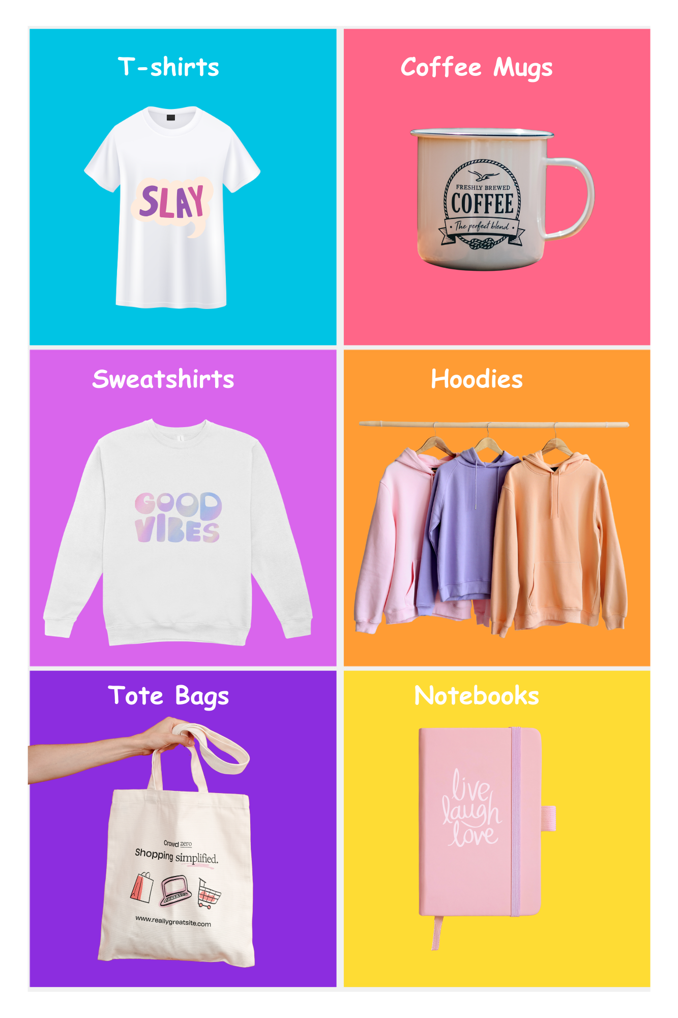 All Products (T-shirts, Hoodies, Tote Bags)