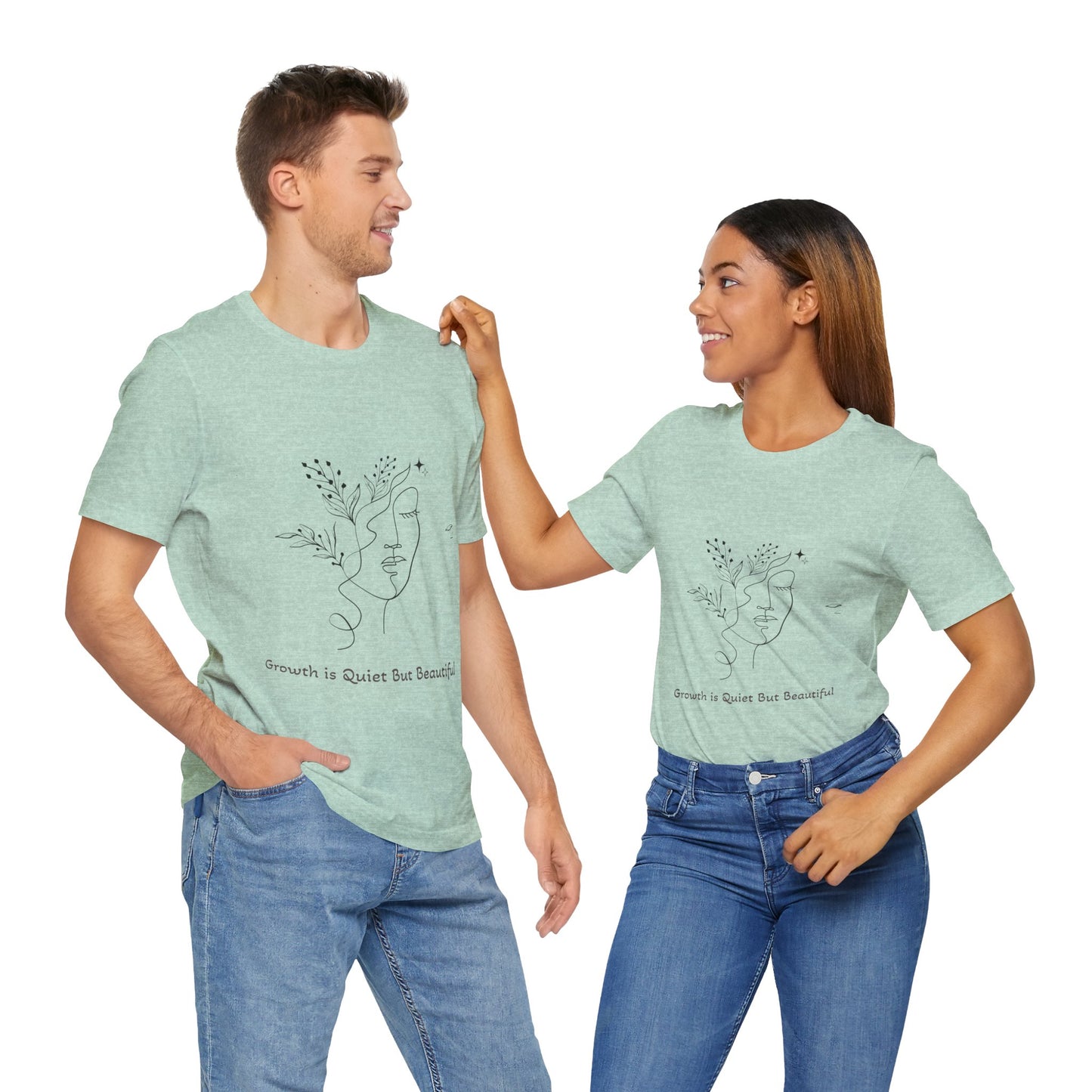 The Bloom Collection Growth Inspired Unisex Tee, Positive Vibe Shirt, Inspirational Quote Top, Everyday Casual Wear, Gift for Self-Care