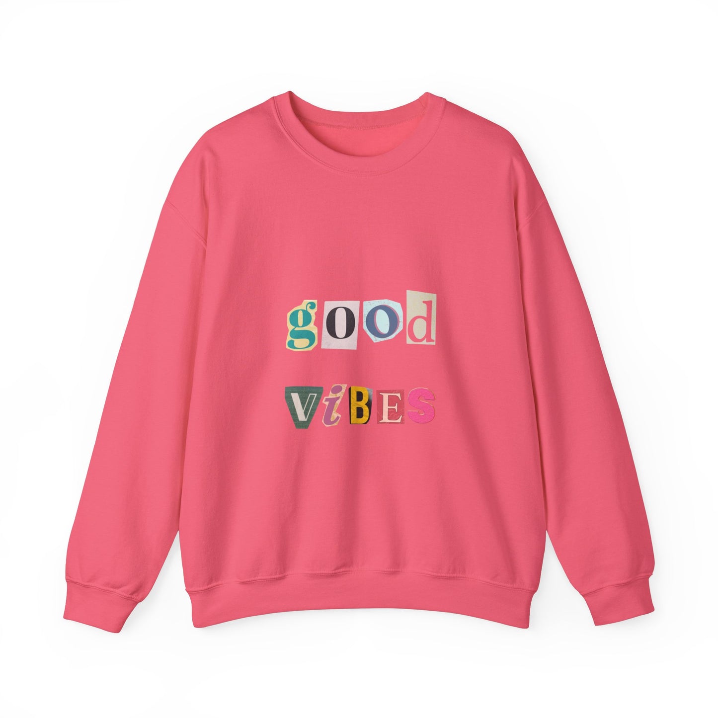 Good Vibes Unisex Crewneck Sweatshirt - Cozy Casual Wear