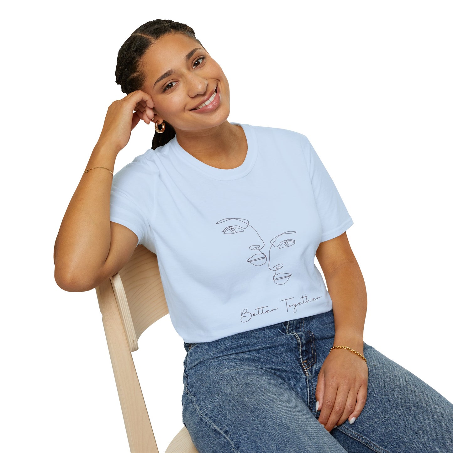 Line Art Couple T-Shirt, Relationship Gift, Minimalist Tee, Couples Matching Shirt, Love Quote Top