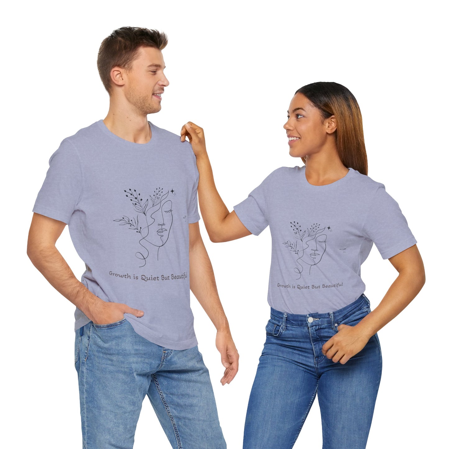The Bloom Collection Growth Inspired Unisex Tee, Positive Vibe Shirt, Inspirational Quote Top, Everyday Casual Wear, Gift for Self-Care