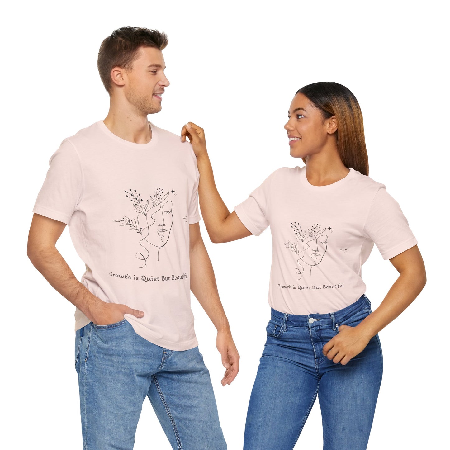 The Bloom Collection Growth Inspired Unisex Tee, Positive Vibe Shirt, Inspirational Quote Top, Everyday Casual Wear, Gift for Self-Care