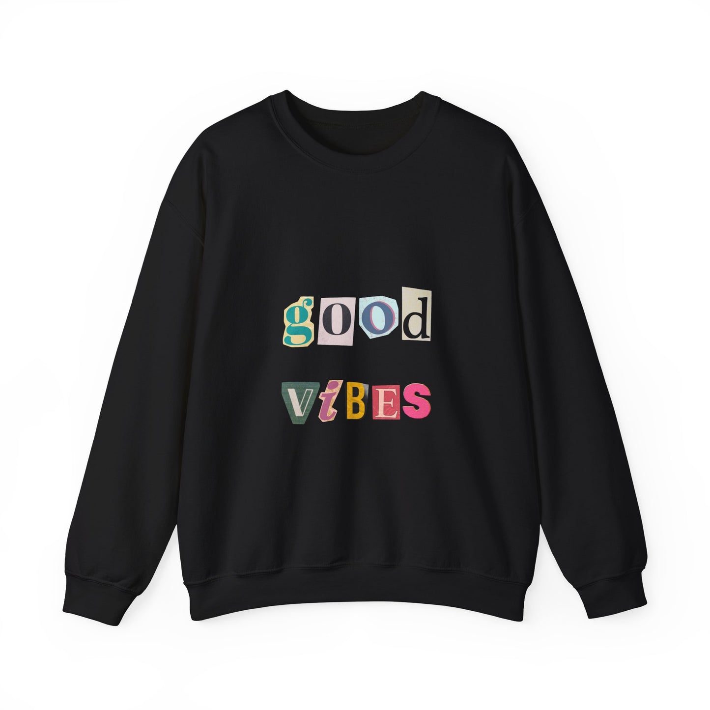 Good Vibes Unisex Crewneck Sweatshirt - Cozy Casual Wear