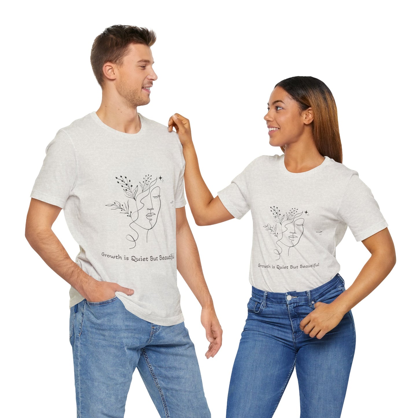 The Bloom Collection Growth Inspired Unisex Tee, Positive Vibe Shirt, Inspirational Quote Top, Everyday Casual Wear, Gift for Self-Care