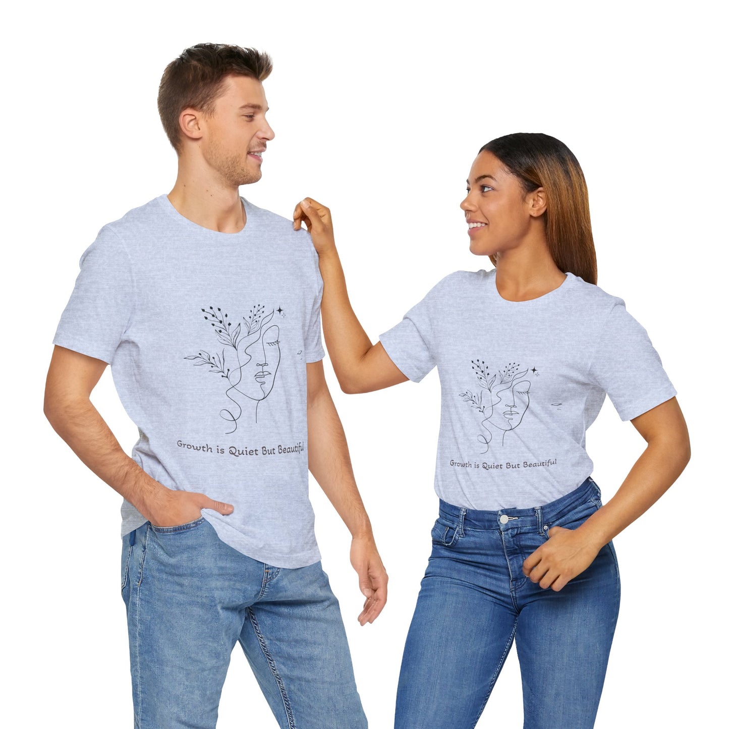 The Bloom Collection Growth Inspired Unisex Tee, Positive Vibe Shirt, Inspirational Quote Top, Everyday Casual Wear, Gift for Self-Care